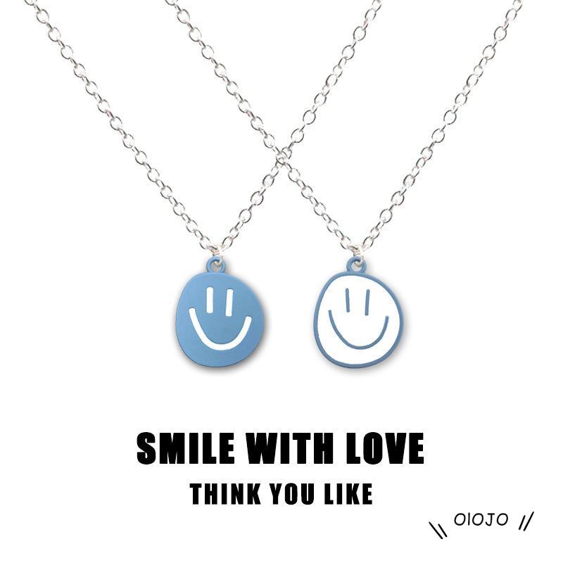 【COD】Kalung Rantai Dengan Liontin Smiley Face Untuk Wanita