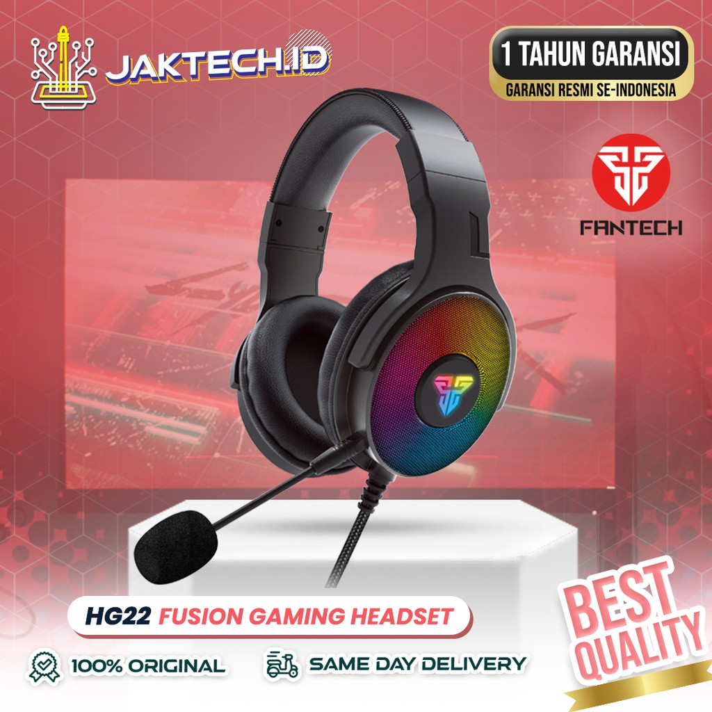 Fantech HG22 Fusion Headset Gaming RGB Surround 7.1 GARANSI RESMI