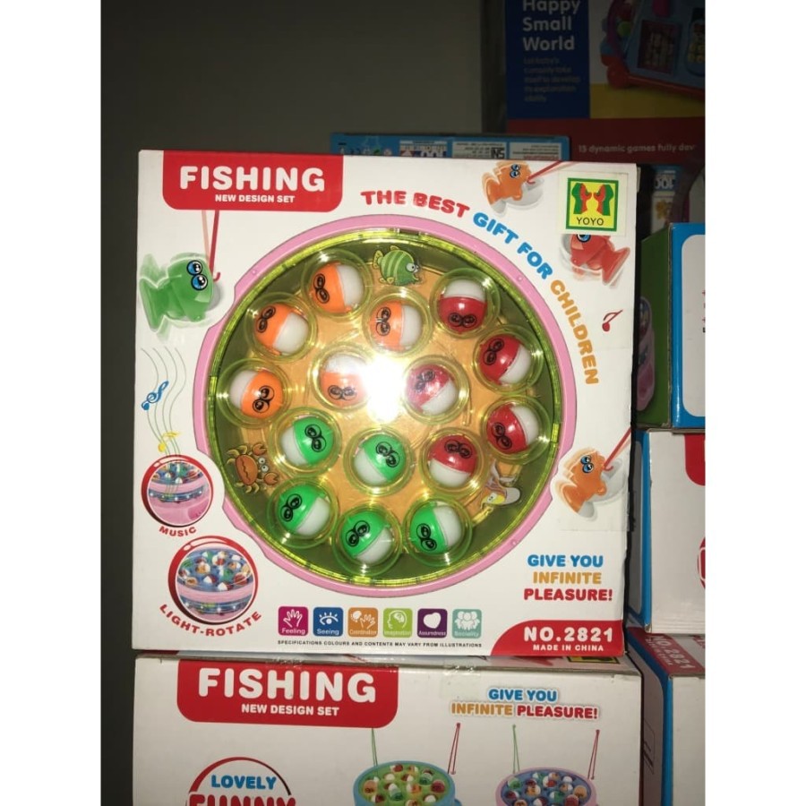 Mainan Anak Fishing Game Dus Pancingan Ikan Music and Lights 2821