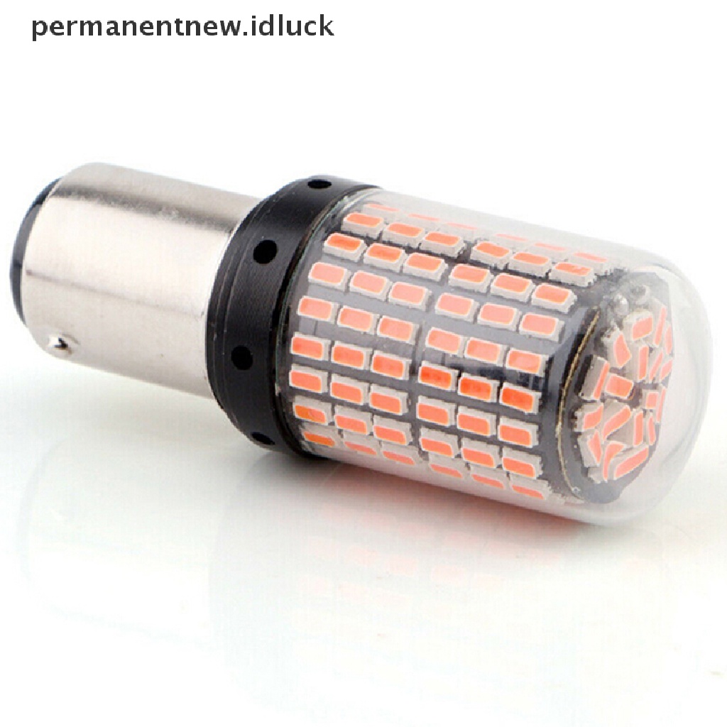 1 Pc Lampu Rem 1157 LED Canbus 3014 144-SMD Warna Merah Untuk Mobil