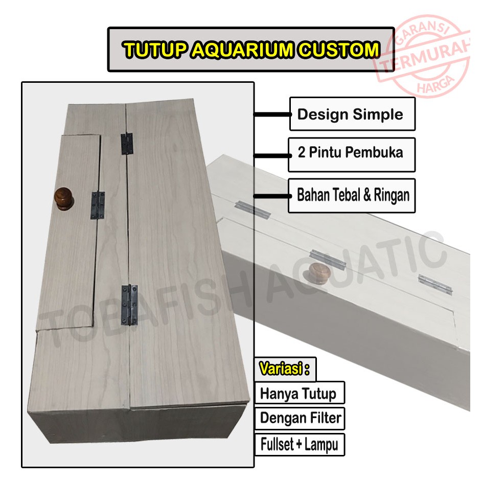 Tutup Aquarium Kayu Tutup Akuarium Penutup Aquarium Penutup Akuarium Custom Shopee Indonesia Tutup kayu aquarium