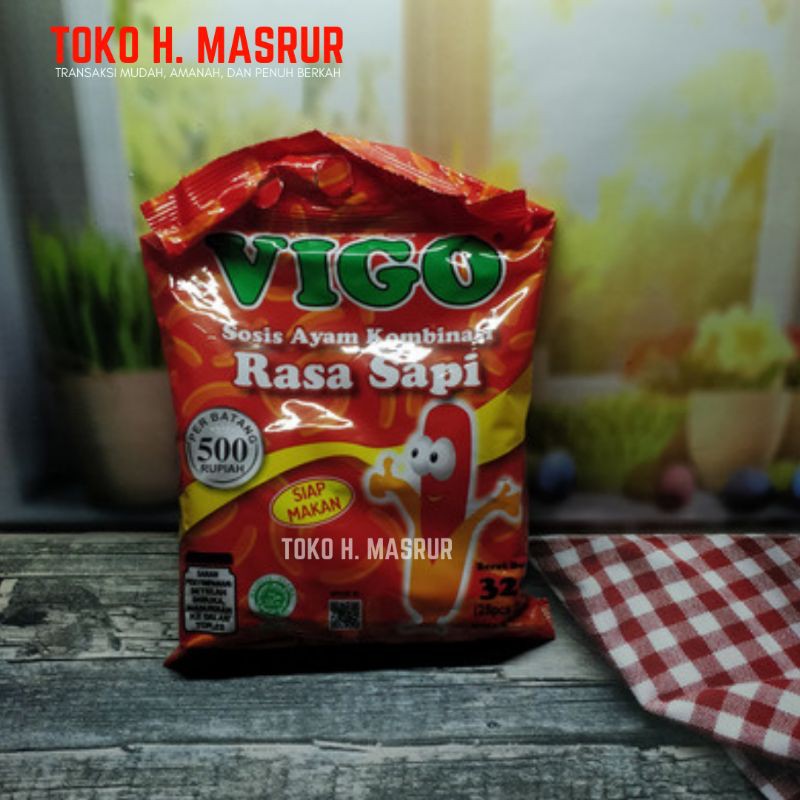 

Sosis Ayam Kombinasi Rasa Sapi Cap Vigo 325gr