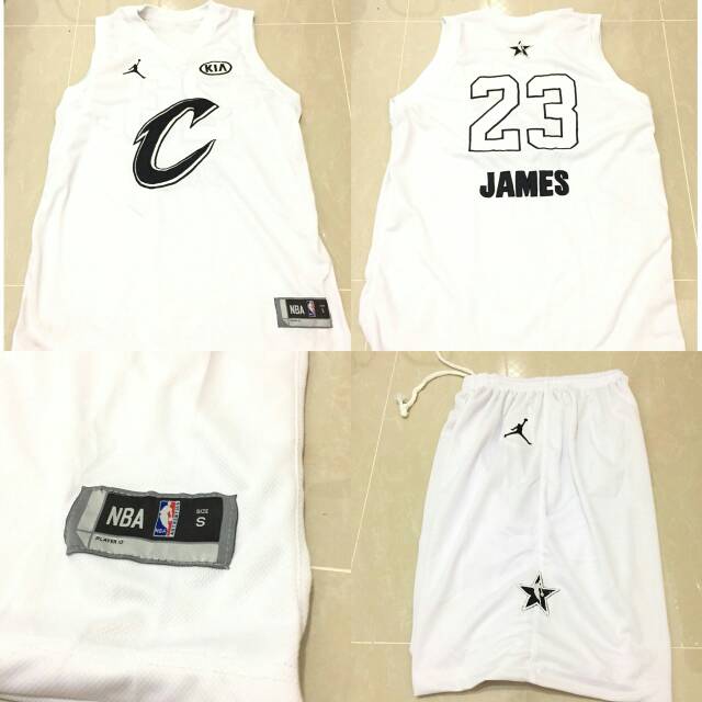 Jersey basket NBA allstar Lebron team white