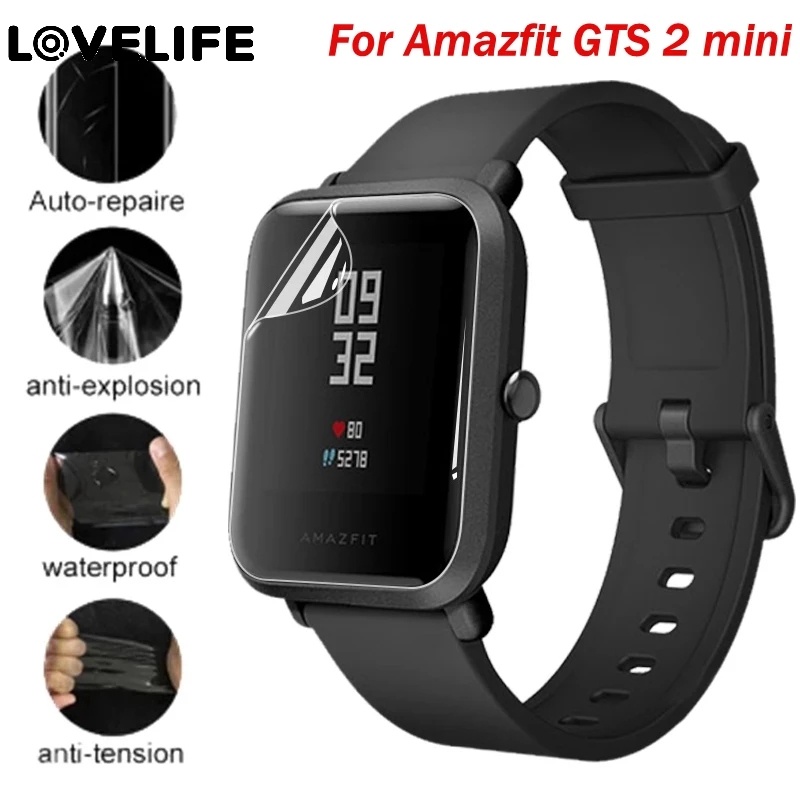 1pc Film Pelindung Layar Bahan TPU Anti Gores Untuk Smartwatch HuaMi Amazfit GTS 2 Mini