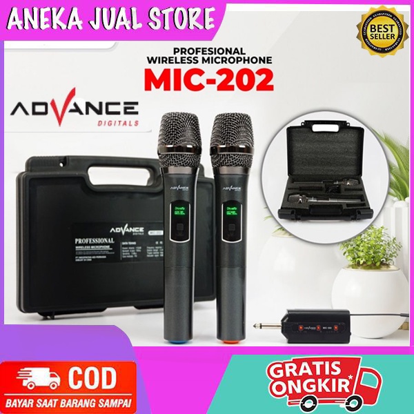 Advance MIC-202 Profesional Wireless Microphone Mic 202