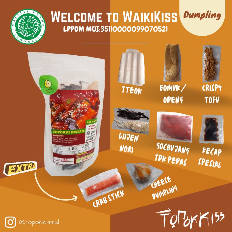 [PLUS DUMPLING & CRAB STICK] TOPOKKI TERMURAH | TTEOBOKKI KOREA HALAL | TOPOKKI INSTAN MURAH