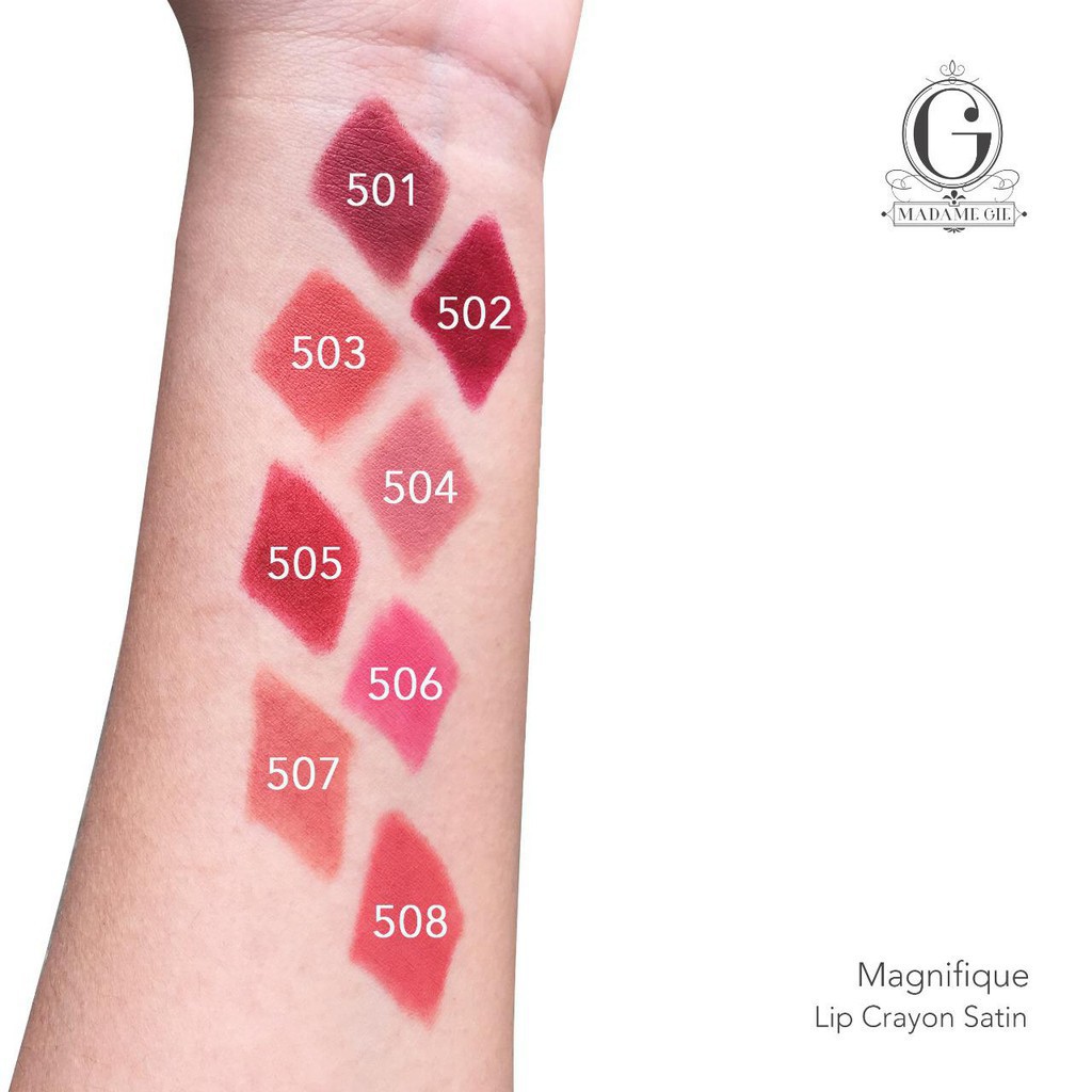 Madame Gie Magnifique Lip Crayon Satin 4gr (100% Original)