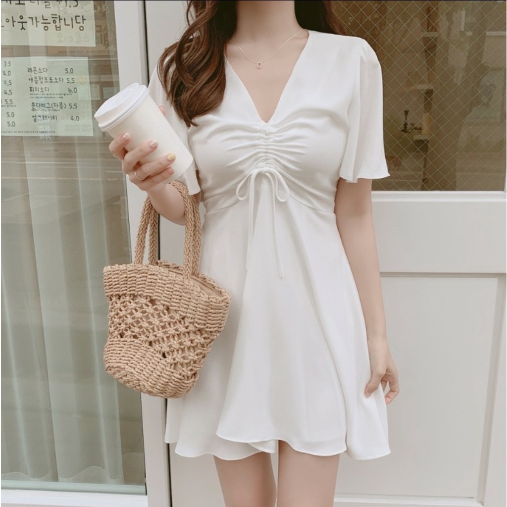 FWG - DRESS GAMELA / DRESS WANITA KOREA / MINI DRESS / PAKAIAN WANITA / DRESS / DRESS WANITA MURAH