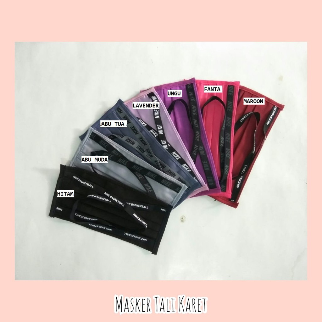 [COD] Masker kain tali karet silang headloop harga satuan