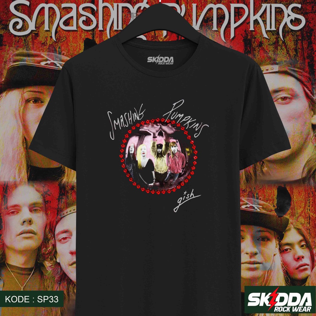 T Shirt Kaos Band Rock THE SMASHING PUMPKINS – Gish  - Premium Cotton Combed 24S