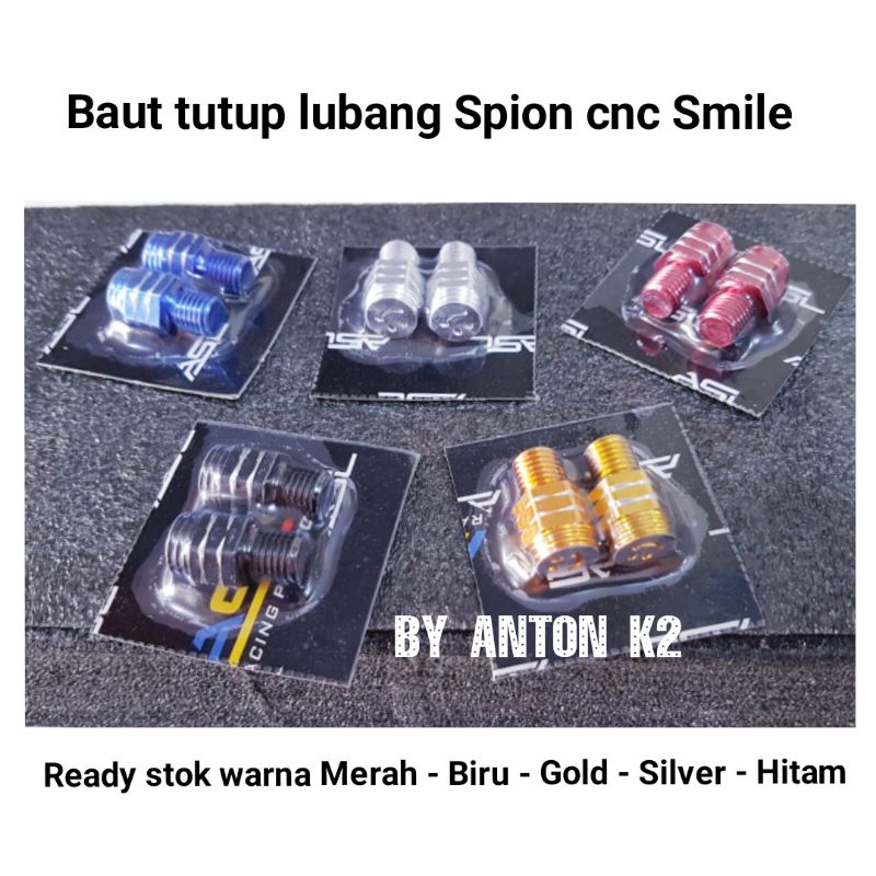 AKSESORIS BAUT VARIASI KACA SPION MOTOR-BAUT/SEKRUP KACA SPION ALL MOTOR HONDA-YAMAHA MODEL SMILEY