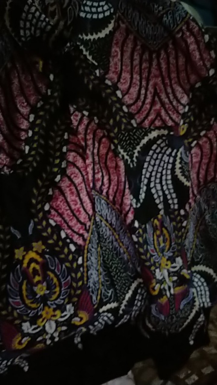 Batik Couple Keluarga Sania Ruffle Ori Ndoro Jowi Dnt Madu Abang