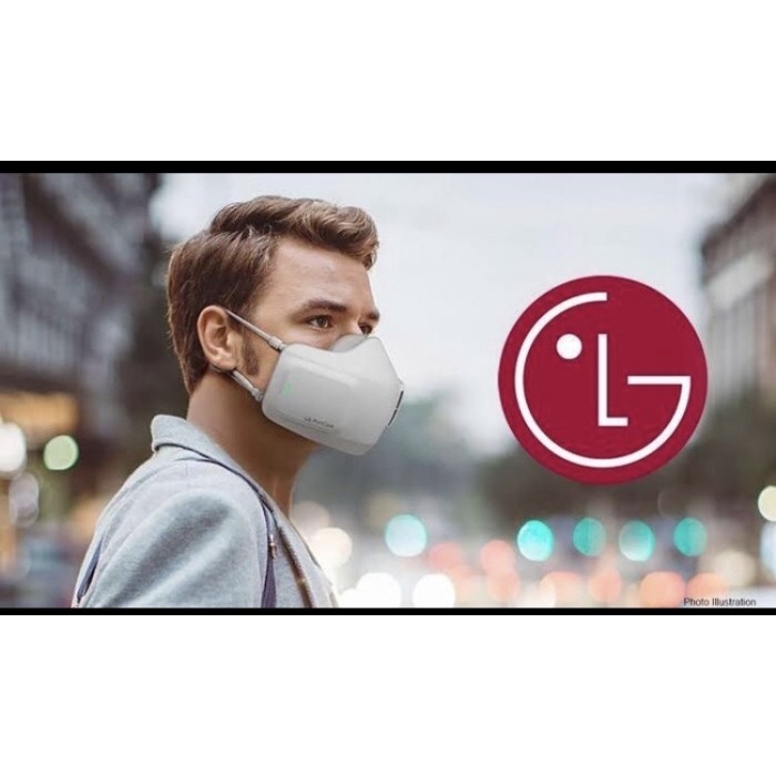 Masker LG Puricare Wearable Air Purifier with Hepa Filter