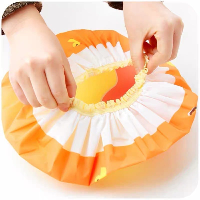 `ღ´ PHINKL `ღ´ Shower cap topi mandi pvc penutup kepala saat mandi rambut anti basah