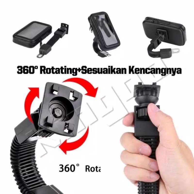 STAND HOLDER MOTOR SPION/HOLDER STAND MOTOR WATERPROOF/ANTI AIR DAN HUJAN  STONIC