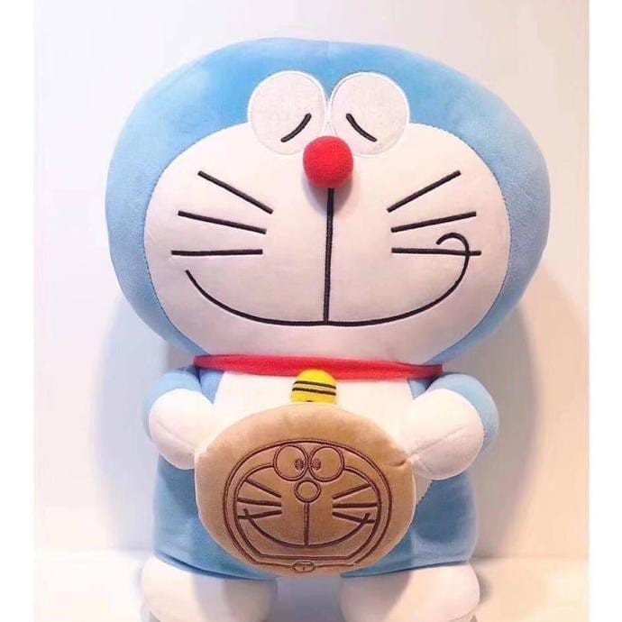 Balmut Bantal Selimut Boneka Doraemon Smile Bahan halus