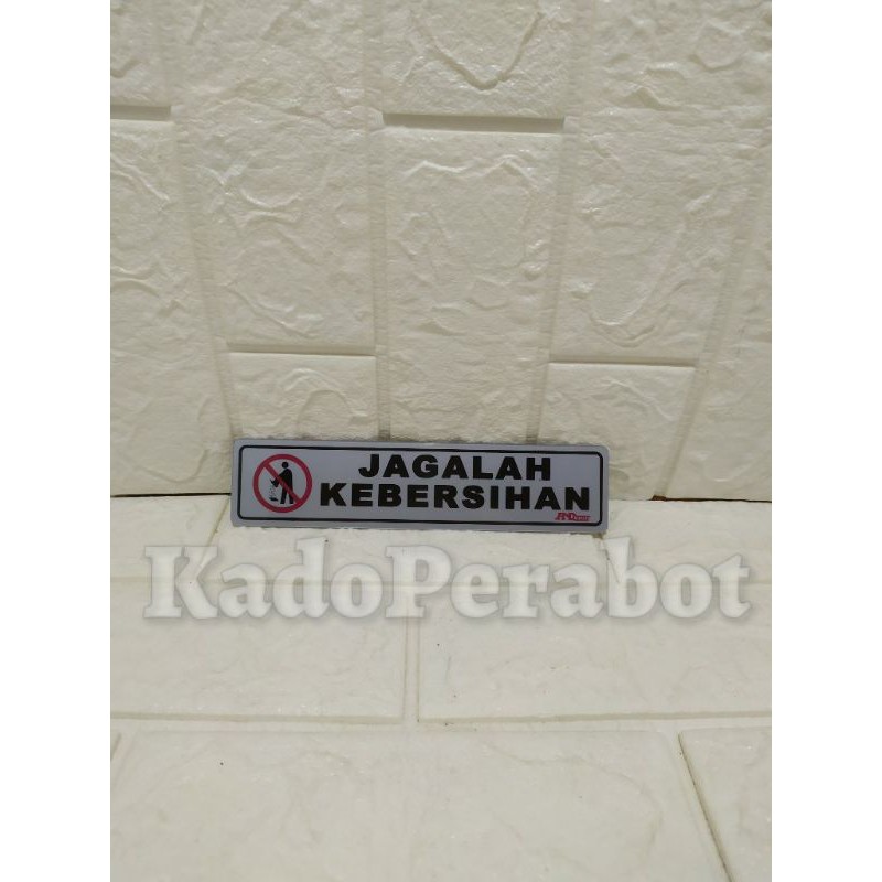 stiker jagalah kebersihan - stiker kamar mandi - stiker tempel wc