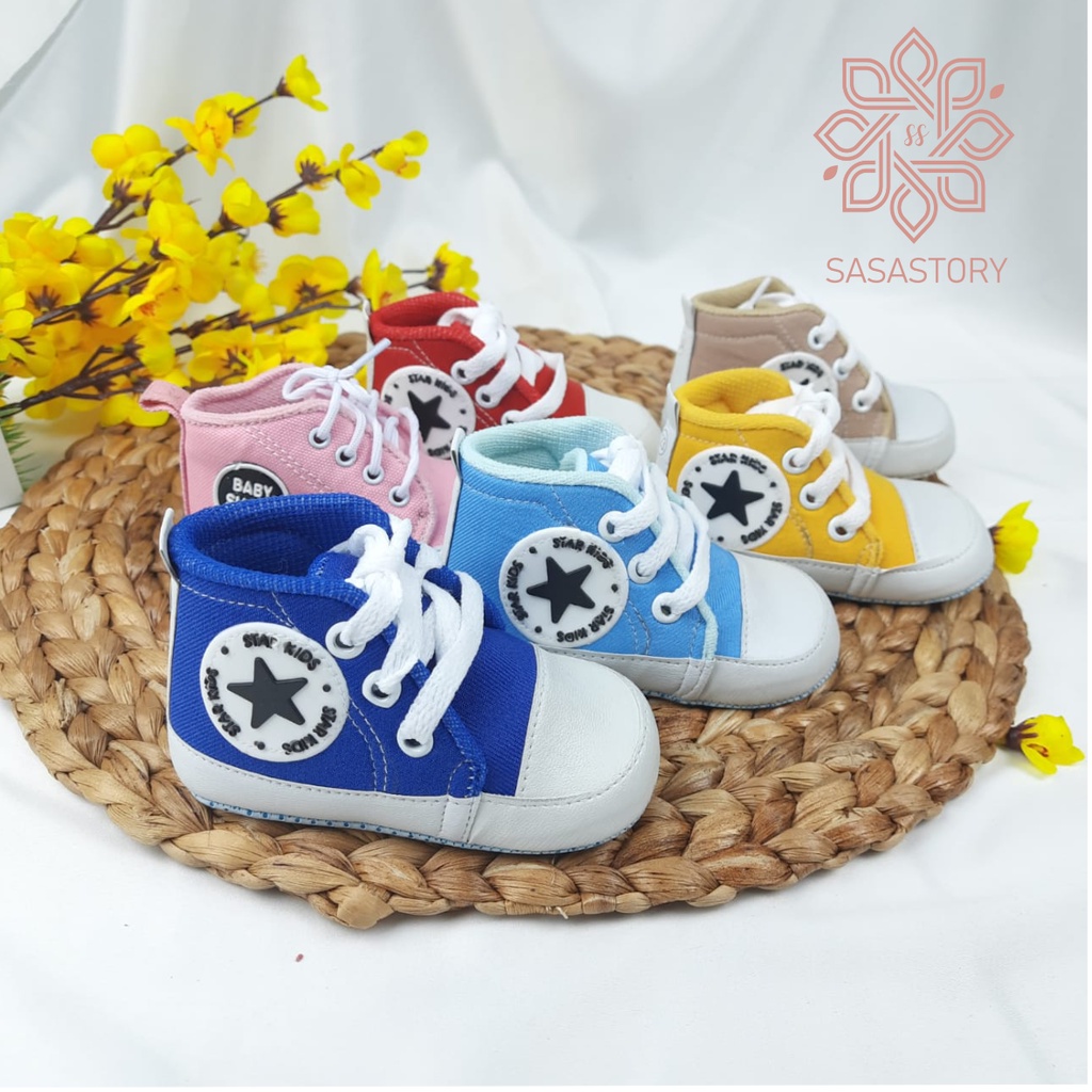 [PILIH WARNA] SEPATU PREWALKER BABY BAYI UNISEX NEWBORN BELAJAR JALAN ANAK 0-12 BLN TALI FP04