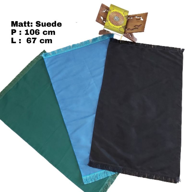 Sajadah Tulisan 40 hari Bludru 67x107cm Souvenir Sajadah 40 hari Almarhum Kado Hadiah Sajadah Polos