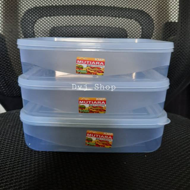 toples plastik Kotak penyimpanan makanan  Bening 900 Ml 