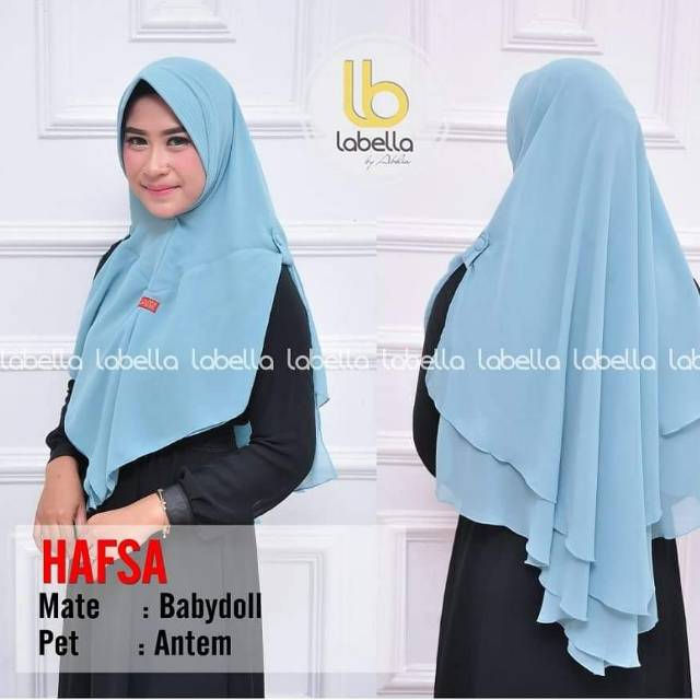 Hijab Instan Syar'i Hafsa Ceruty Labella Murah