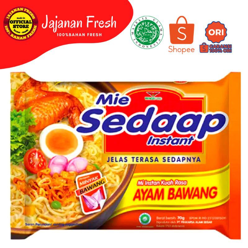 

Mie Instan Sedaap Kuah Rasa Soto dan Ayam Bawang 75gr
