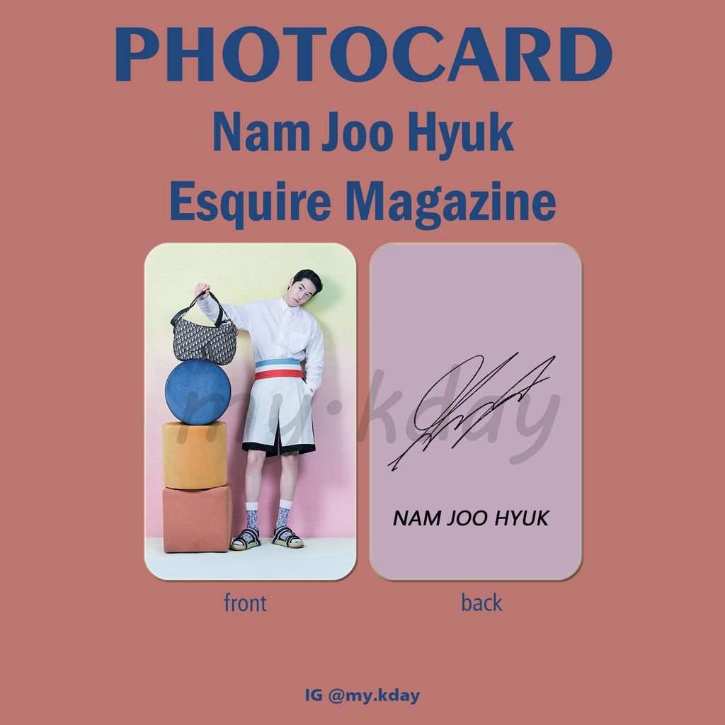 PCA-0039, Unofficial Photocard Nam Joo Hyuk Esquire Magazine 2 sisi
