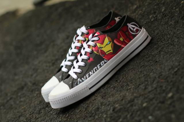 SEPATU GAUL MOTIF GAMBAR SNEAKERS SANTAI CASUAL COWOK