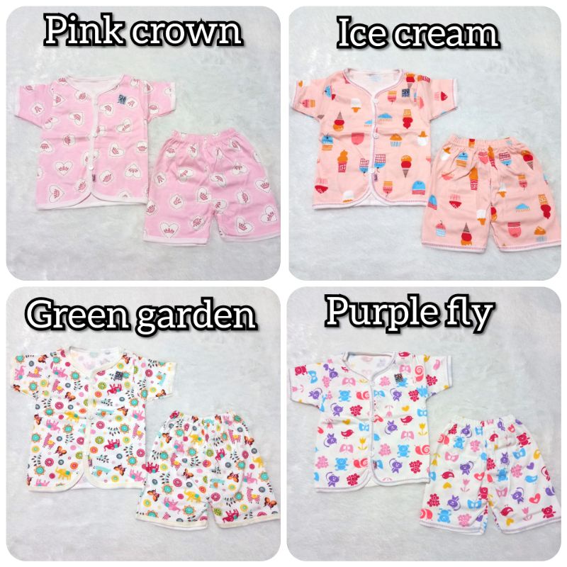 Baju Piyama Bayi Setelan Pendek Hokiku