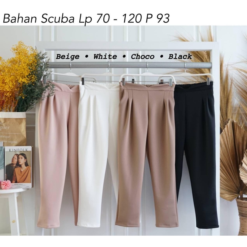 Agatha Scuba Pants/Celana Panjang Lp 70-120/Celana Scuba/Scuba Pants/Celana Kerja Scuba