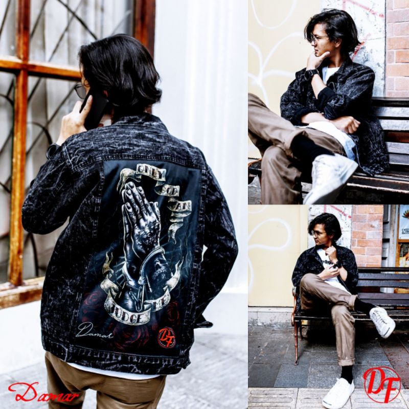 (BISA COD)  JAKET JEANS SANDWASH THE BOJIEL - JAKET SANDWASH PRINTING - JAKET JEANS PRIA-Slide 19