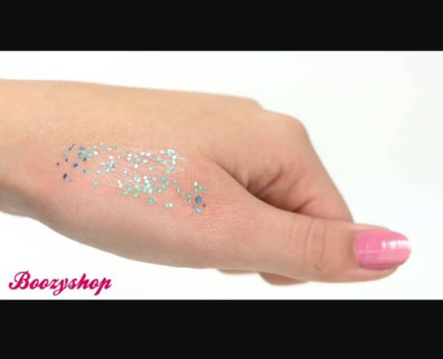 FULL SIZE WUNDER2 GLITTER GELLY warna AQUAMARINE