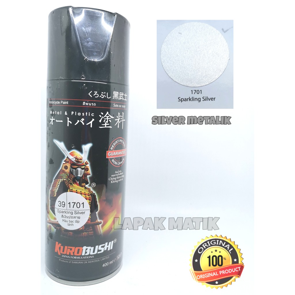 Pilok Samurai SPARKLING SILVER METALIK 1701 300ML