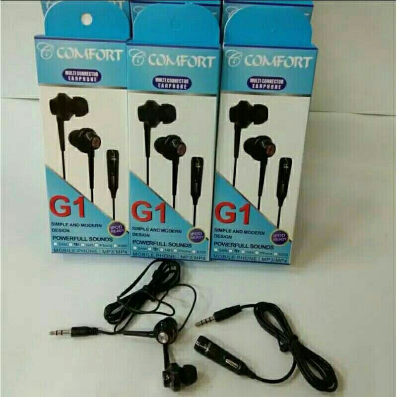 TERMURAH Headset Comfort G1 Super Bass Original - Headset & Microphone G1
