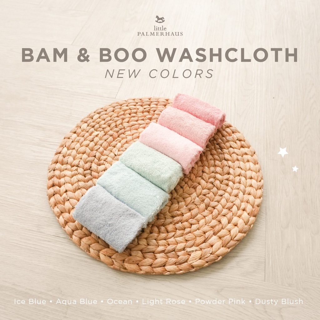 Little Palmerhaus - 1pcs Bam &amp; boo bamboo washcloth / Saputangan Handuk Bayi