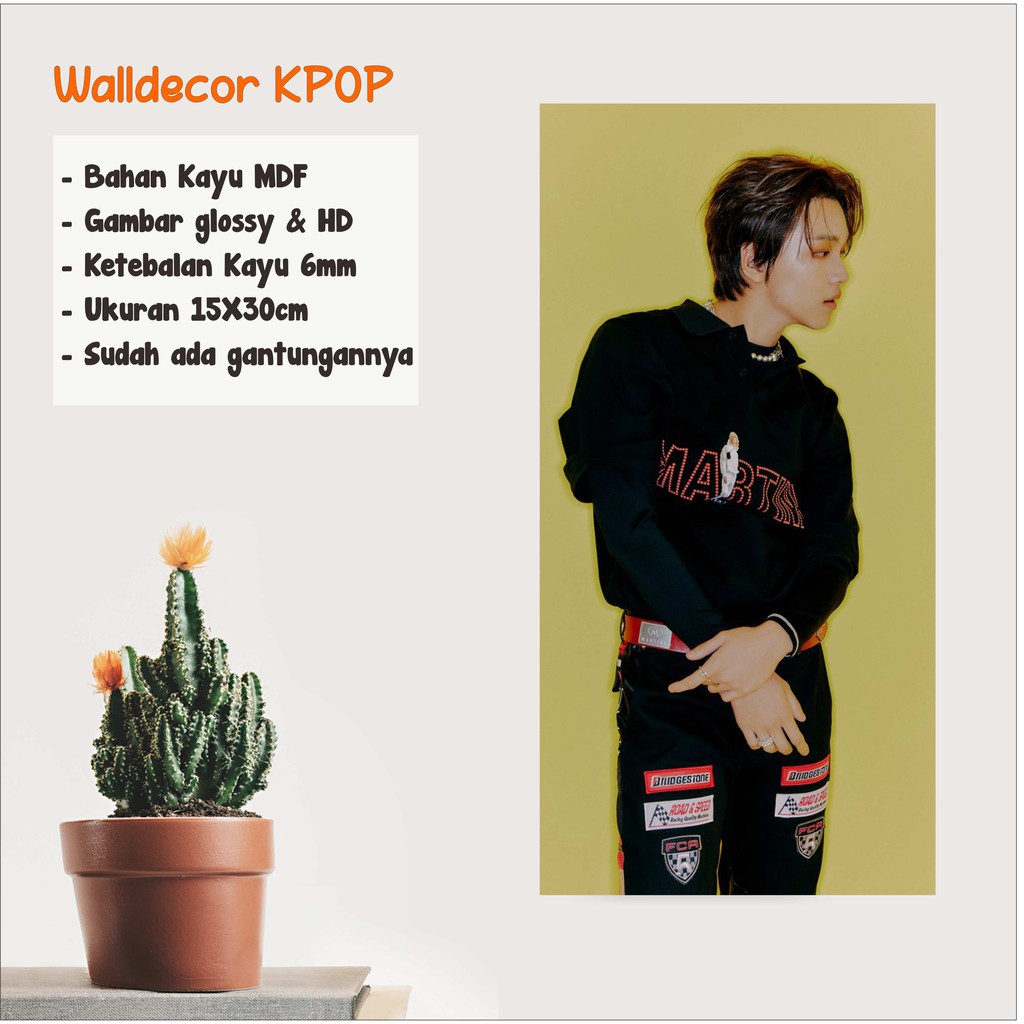 WALLDECOR HAECHAN NCT DREAM HOT SAUCE JALAPENO WALL DECOR POSTER KAYU HIASAN DINGDING KOREA GLOSSY