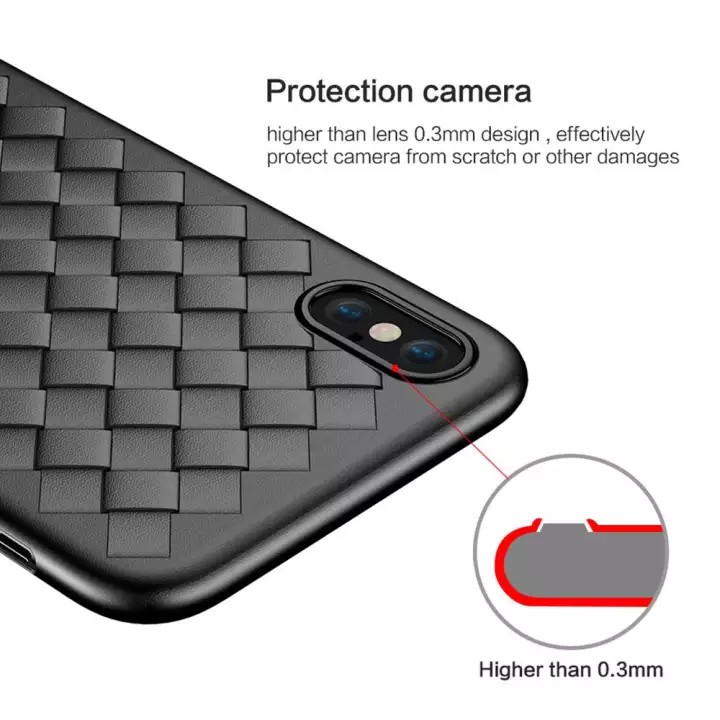 Soft Case Iphone XR Casing Cover HP Original Premium Woven Silicone