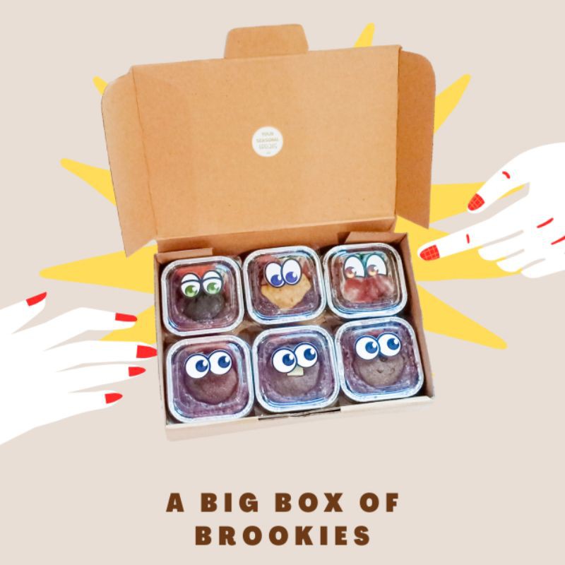 

a big box of brookies (6 brookies)