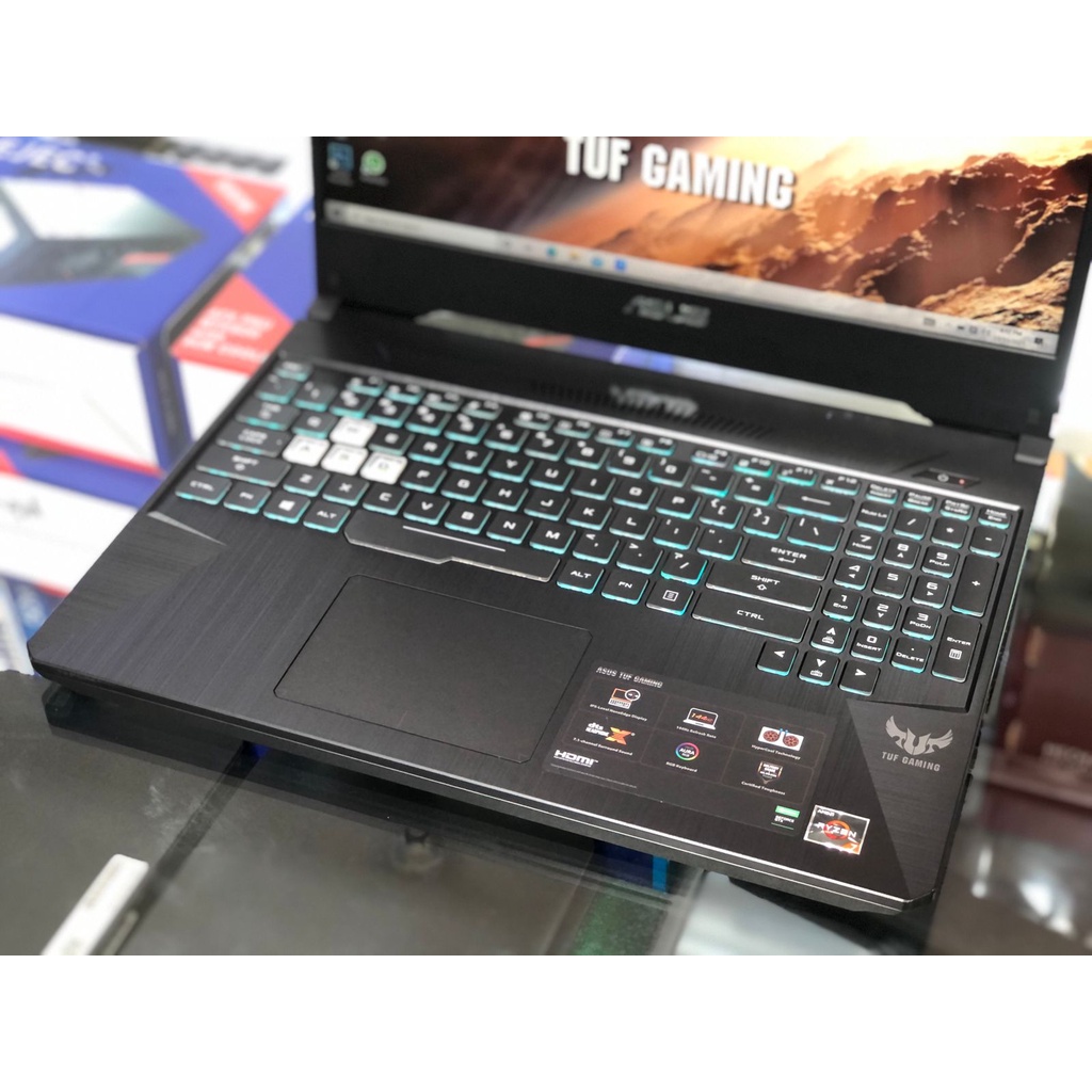 Laptop Leptop Laptop  Gaming Desain TUF GAMING AMD RYZEN 7 GTX 1650 Ram 8 gb Ssd 512 gb Vga Nvidia Geforce GTX 1650 4 gb Garansi Rasmi Panjang sampai 2023i