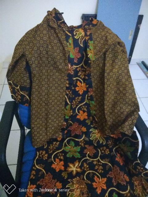 Dress Bolero Sogan 2in1 Inner Yukensi Outer Cardi Pisah