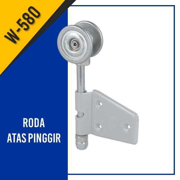 RODA ATAS PINGGIR RD2 WINA W580 UNTUK PINTU DORONG SLIDING