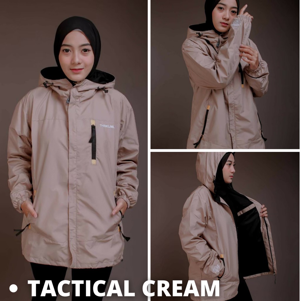 Jaket Pria / Wanita Outdoor type New Tactical BLD - Jaket Waterproof - jaket parasut - jaket gunung-TACTICAL CREAM