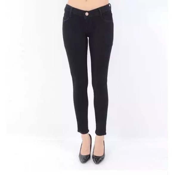 INN DENIM 507 Celana jeans wanita warna hitam super skinny pensil cewek warna tidak luntur realpick