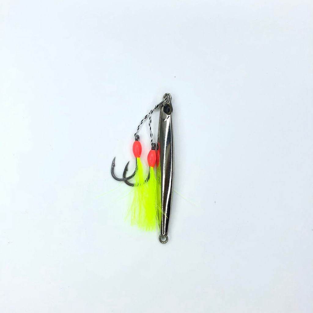 Micro Jig Chrome Series + Assist Double Hook GID ukuran #10