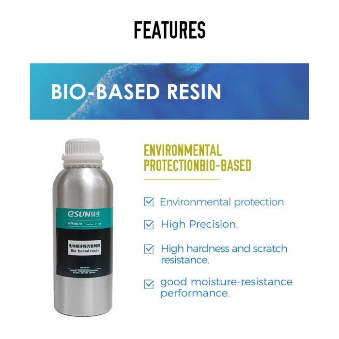 eSUN Bio PLA Resin 500 ML Bottle for DLP MSLA LCD 3D Printer