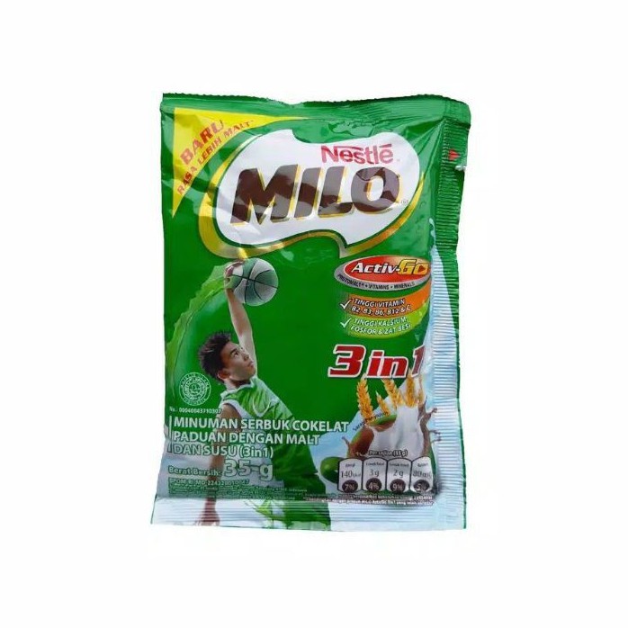 

Milo 3in1 Renceng 10 Sachet x 35 gr