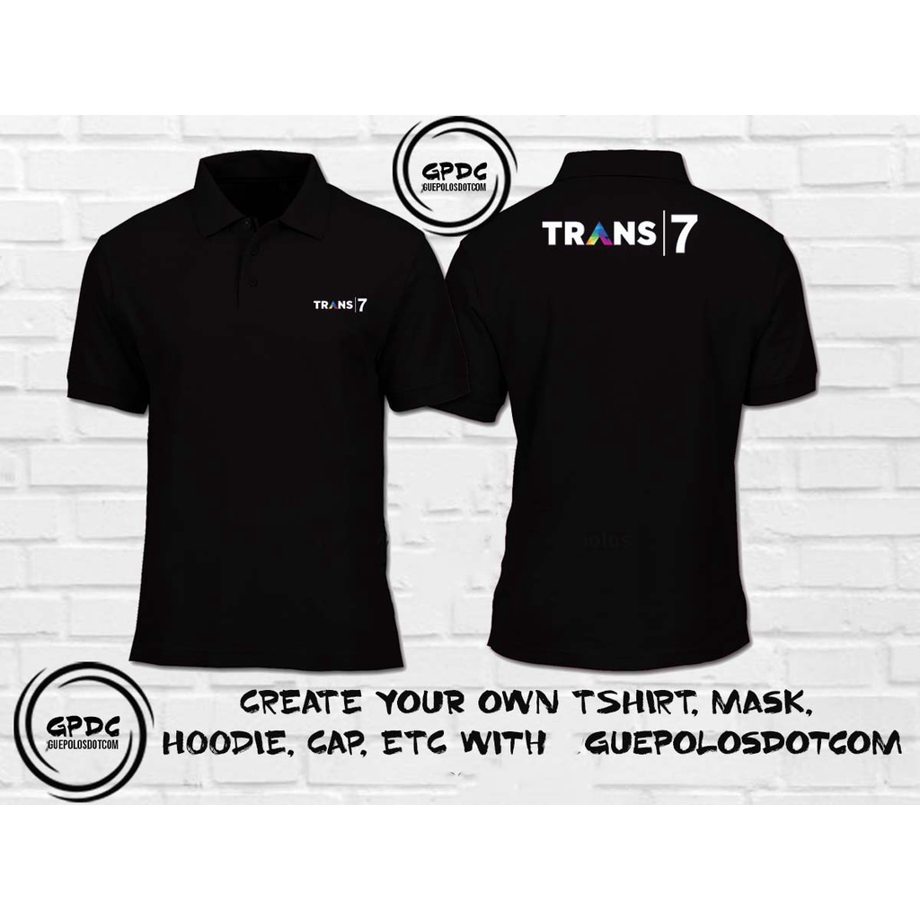 Poloshirt Trans7 - Kaos Polo Trans 7 - Kaos Trans7 - Polo Stasiun TV - Custom Polo - Kaos kerah