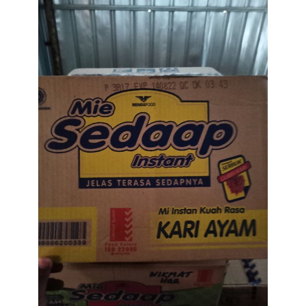 

MIE SEDAAP KUAH RASA KARI AYAM 1DUS