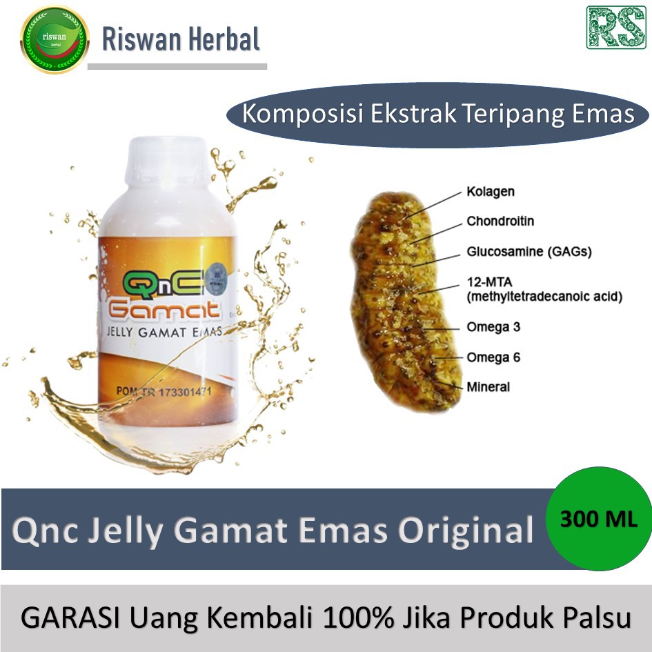 Obat Herbal Tbc Batuk Menahun Berdarah Sesak Nafas Dengan QnC Jelly Gamat 100% Original