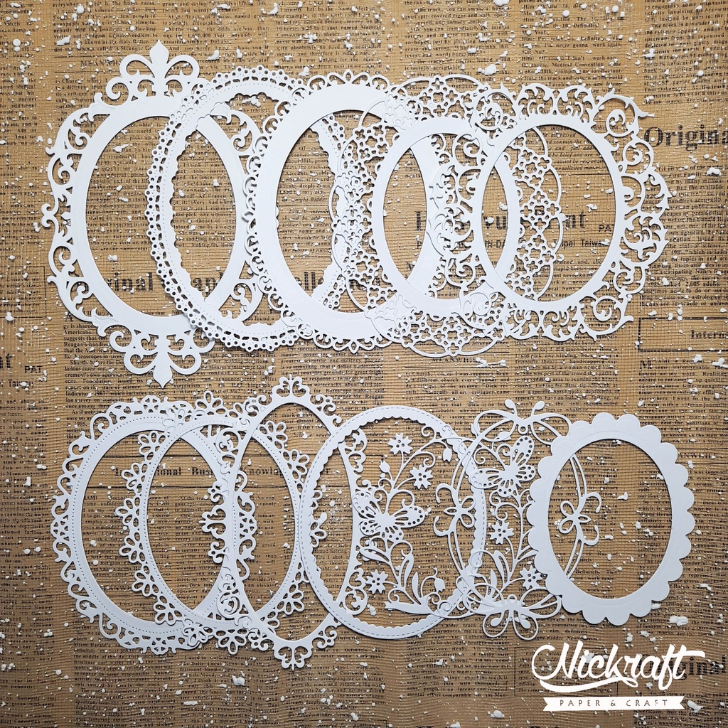 

LABEL OVAL FRAME SET BESAR